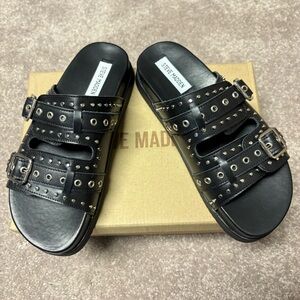 Steve Madden black malek sandal